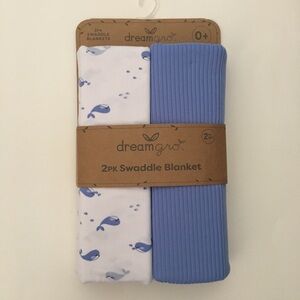 Baby Blankets Multi-use Blue Whales Theme Soft Cozy Stretch NEW | DreamGro